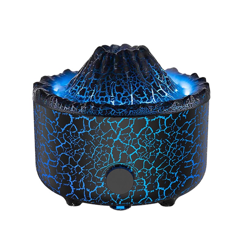 YALEDI Aromatherapy Essential Oil Diffuser 560ml Ultrasonic Cool Mist DiffuserHumidifier with Flame Volcano 2 Mist Mode for BedroomOfficeHome Auto ShutOff Remote Control Gift Blcak